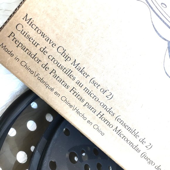 PAMPERED CHEF Microwave Chip Maker Set of Two EUC - Picture 6 of 10